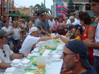 Scene from the West Virginia Italian Heritage Festival